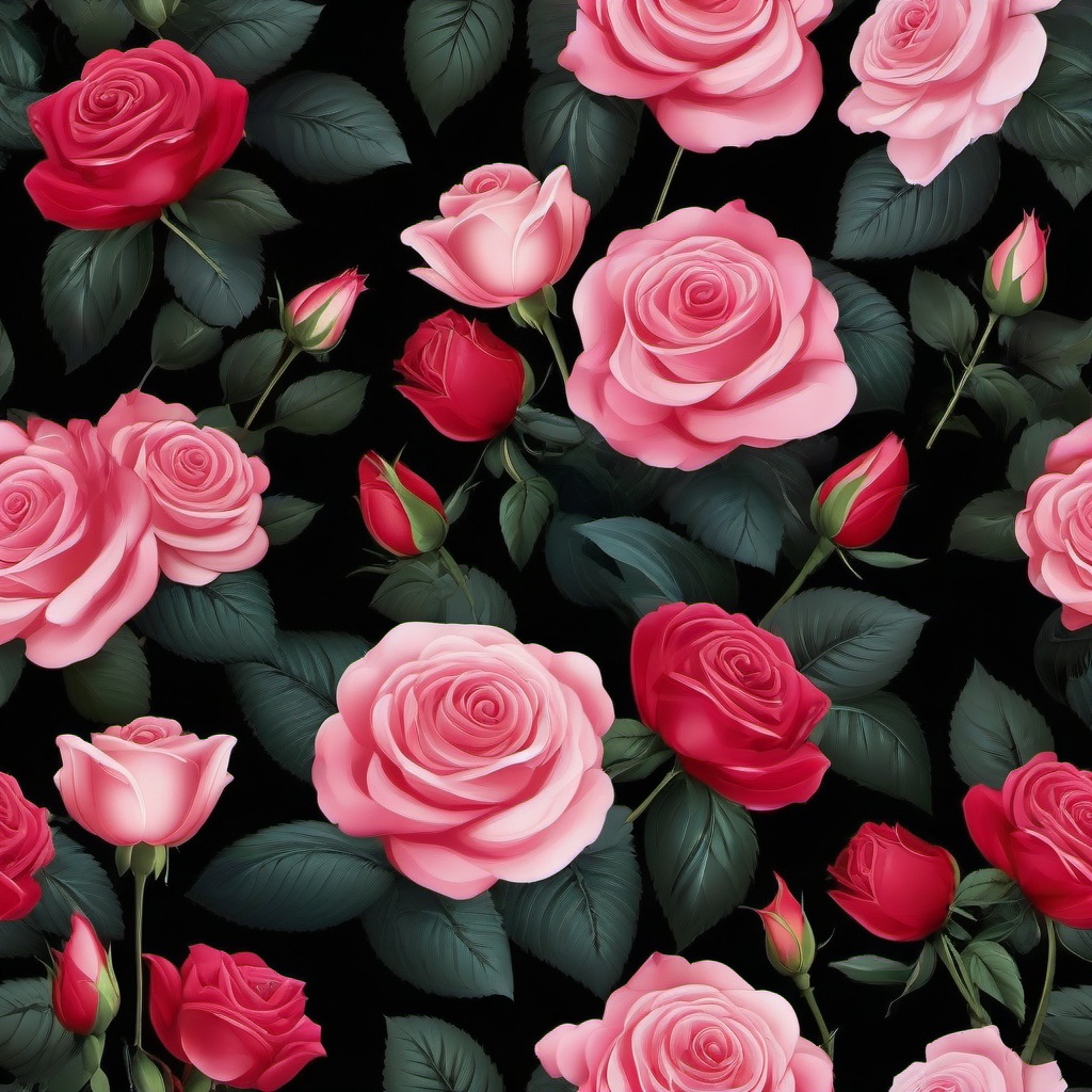 Flower Background Wallpaper - rose with a black background  