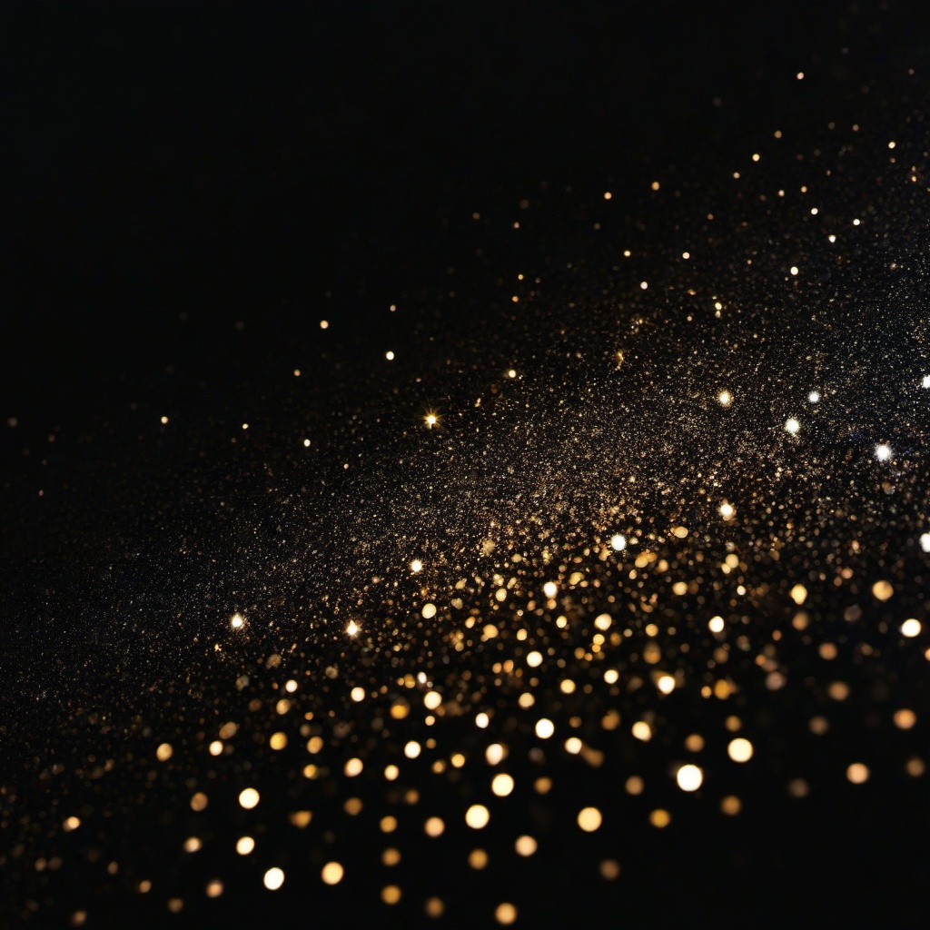 Glitter background - sparkle on black background  