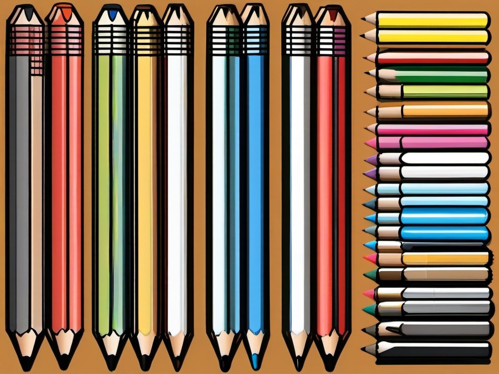 Pencil Clipart, Sharp and ready-to-write pencils. 