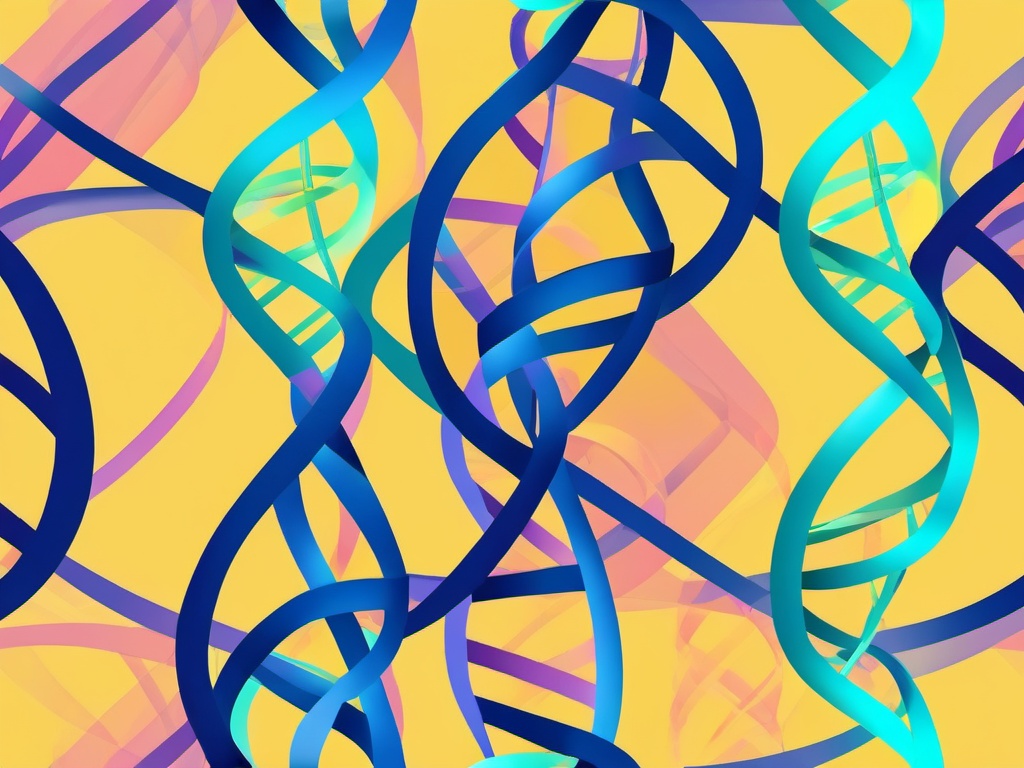 DNA Double Helix clipart - Molecular structure of genetic material, ,vector color clipart,minimal