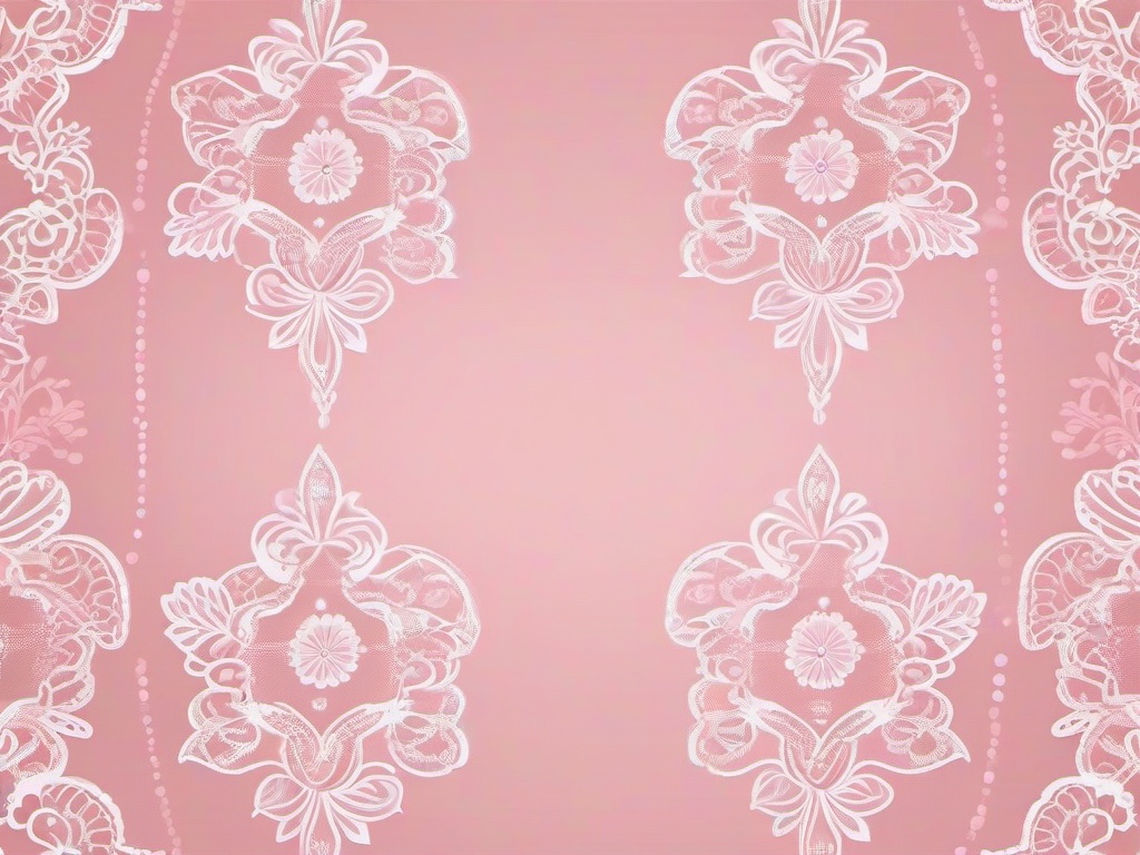 Desktop Pink Aesthetic Wallpaper-Soft pink background with floral lace patterns for a vintage feel  background wallpaper