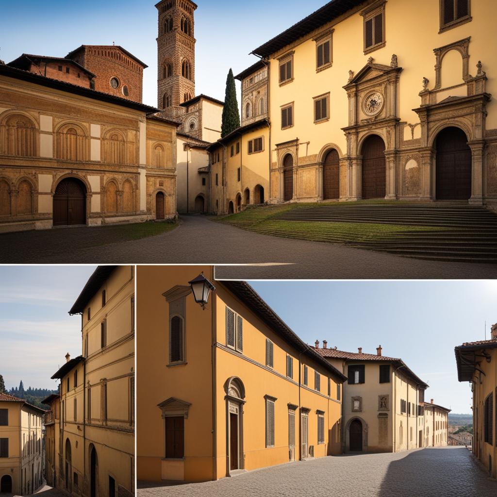 secrets of san miniato - paint the secrets and historic charm of san miniato in tuscany, with its medieval streets and renowned truffle hunting. 