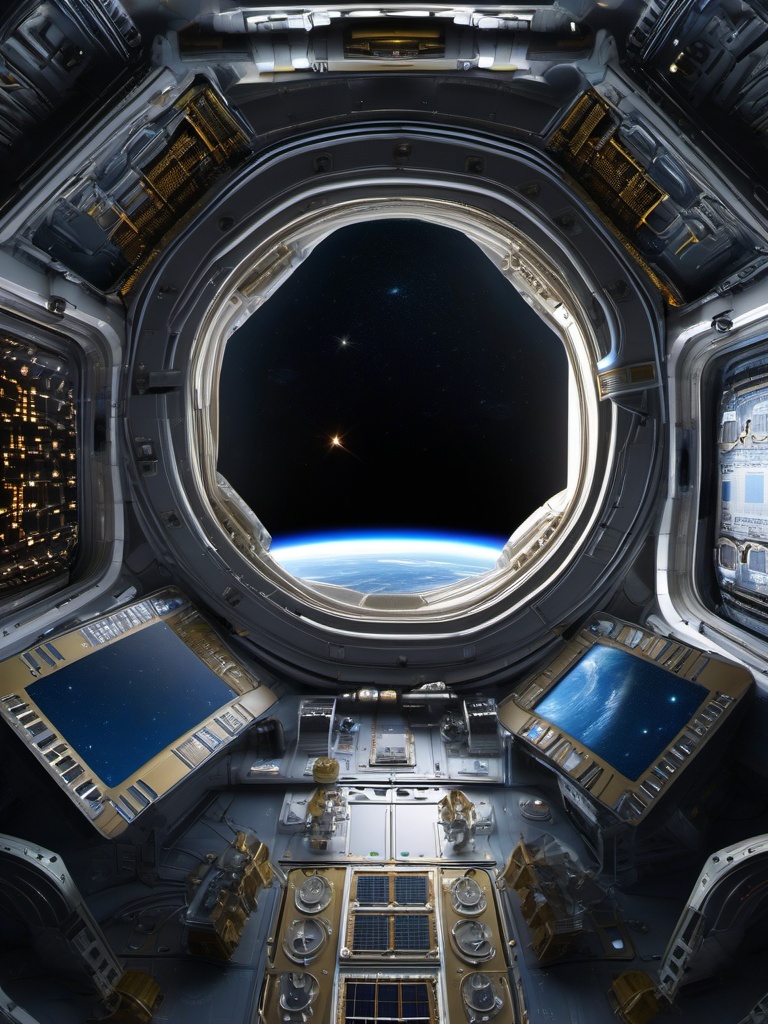 Space Station Desktop Backgrounds intricate details, patterns, wallpaper photo