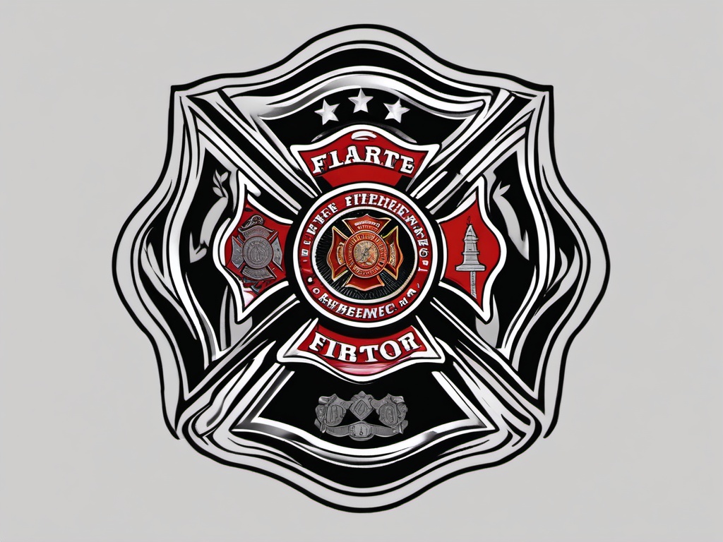 firefighter remembrance tattoos  simple color tattoo,white background