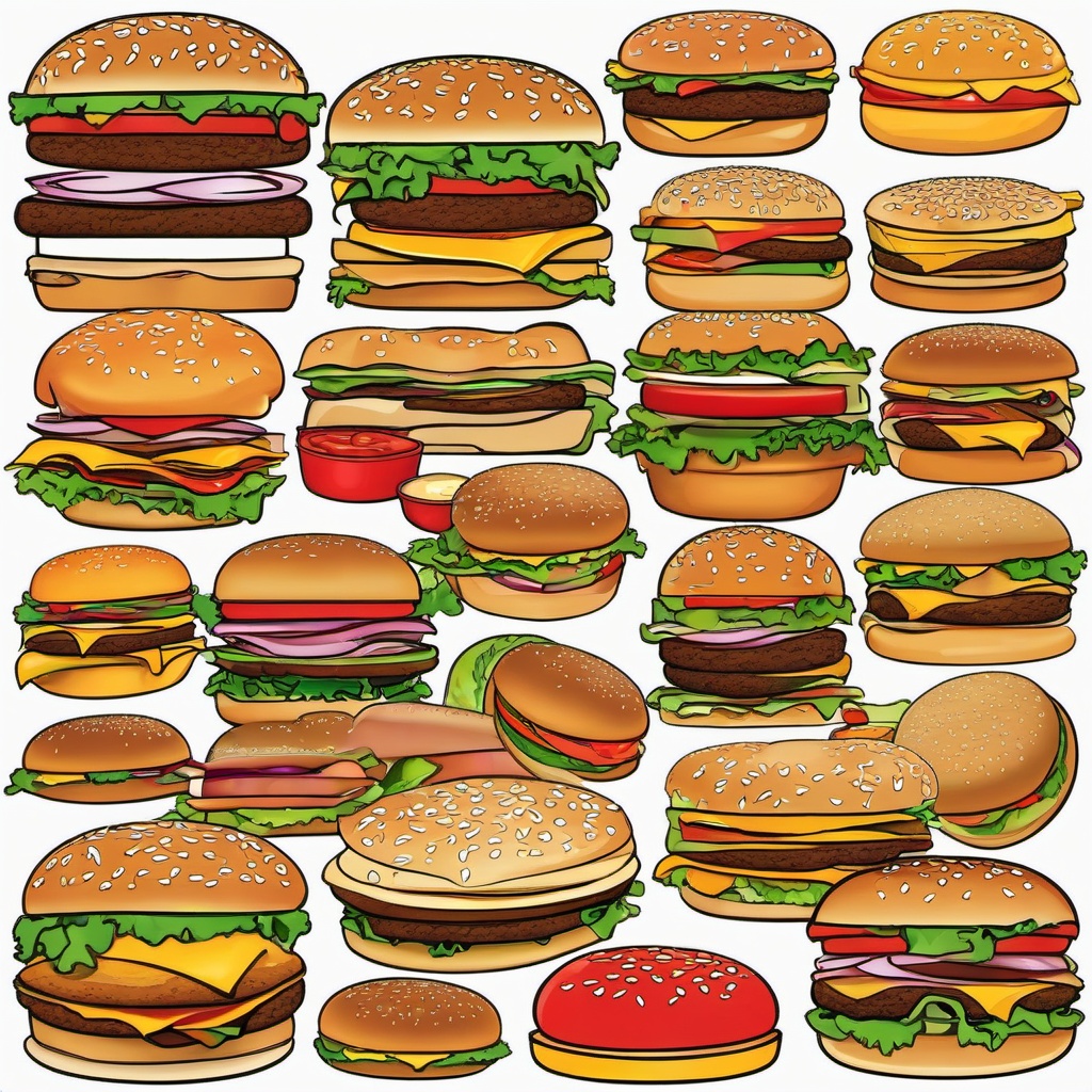 Burger  clipart