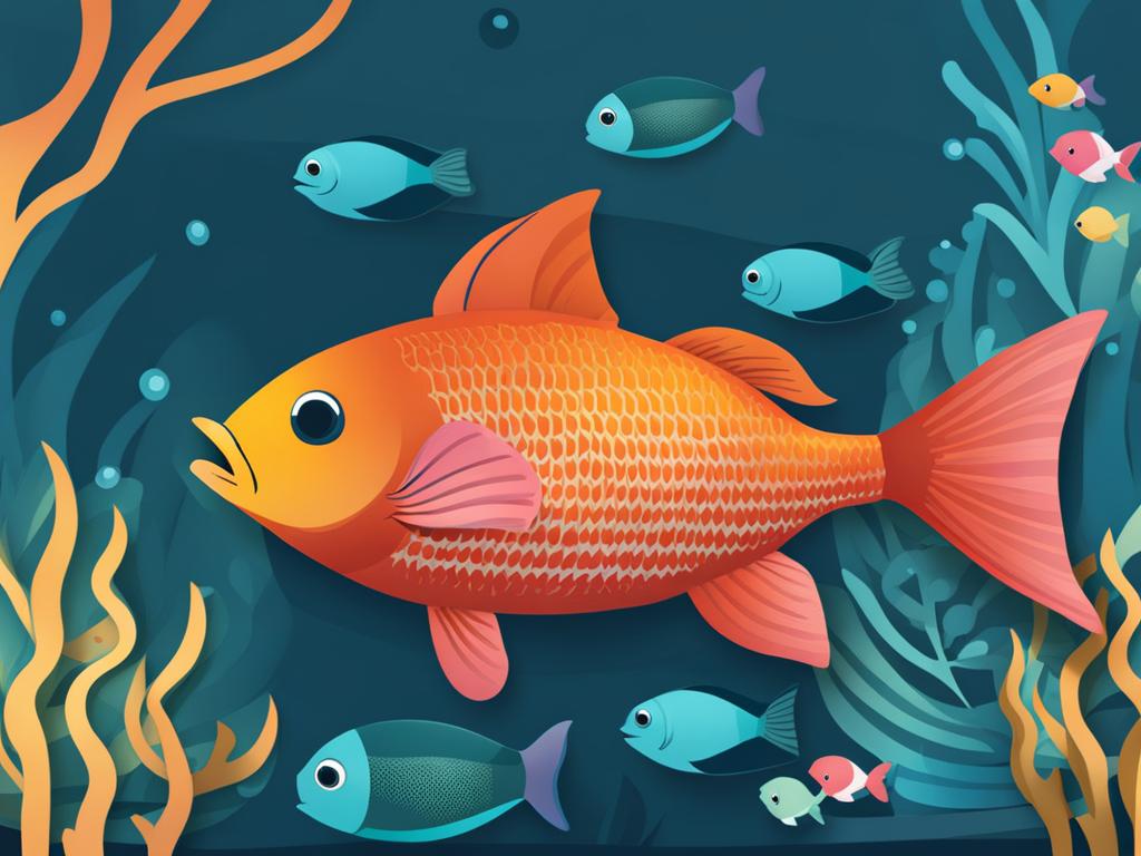 fish clipart - a playful and swimming fish image. 