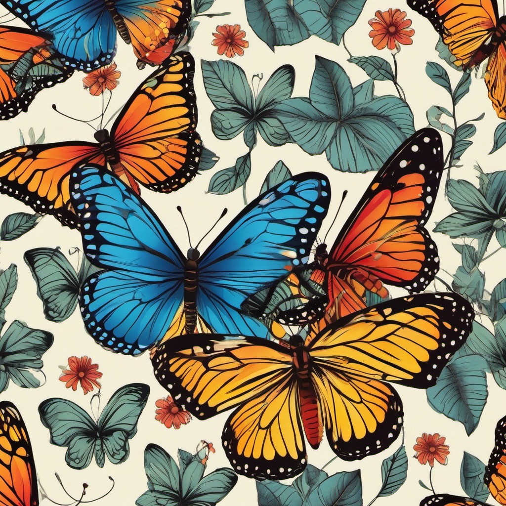 Butterfly Background Wallpaper - butterfly drawing with background  