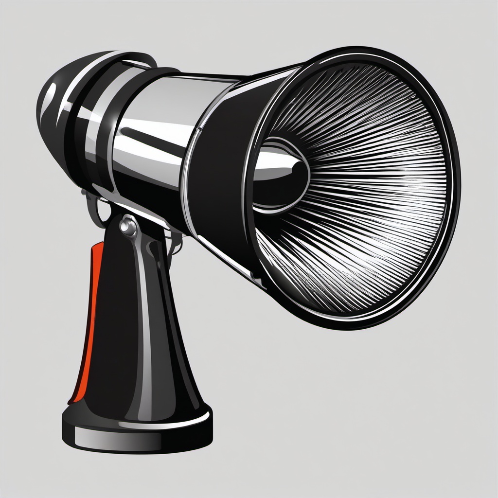 Megaphone clipart - portable megaphone  vector clipart