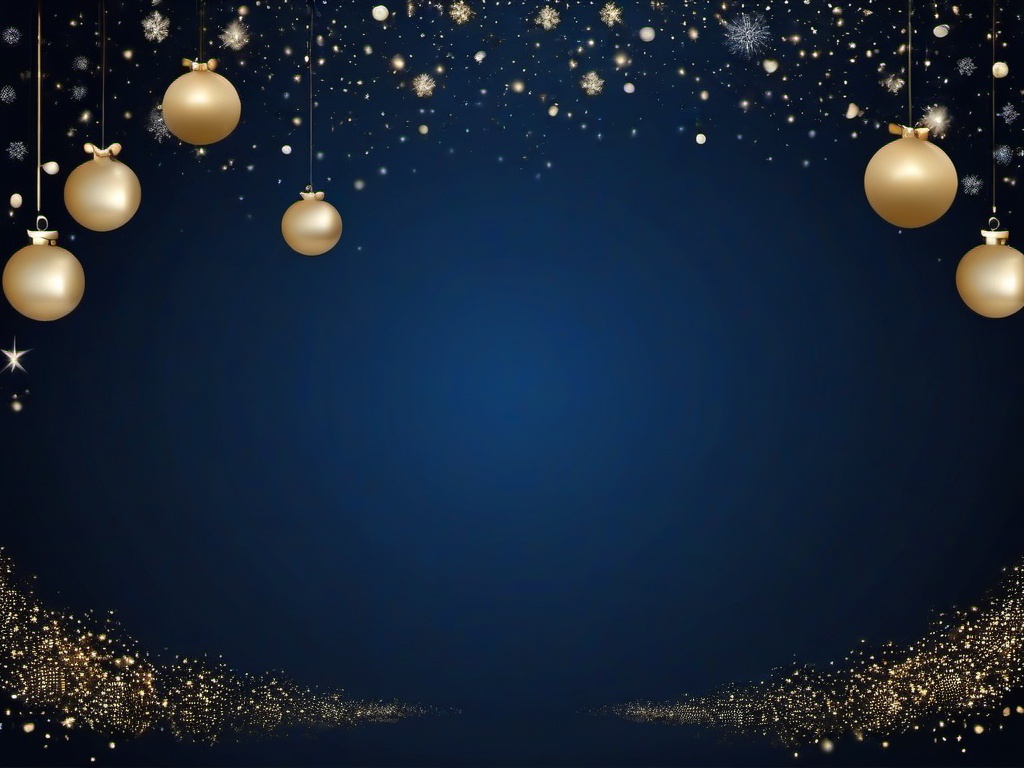 Dark Blue Christmas Background  