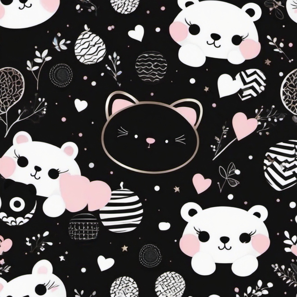 black cute wallpaper  