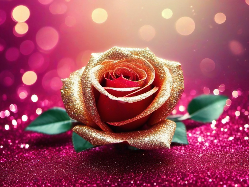 Glitter Rose Wallpaper Hd  