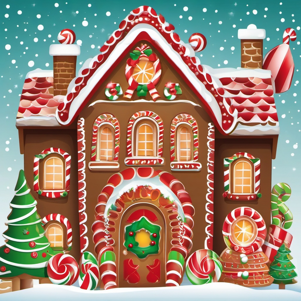 Christmas Pictures clipart - gingerbread house decorations  vector clipart