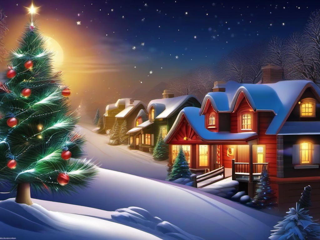 Christmas Night Wallpaper  