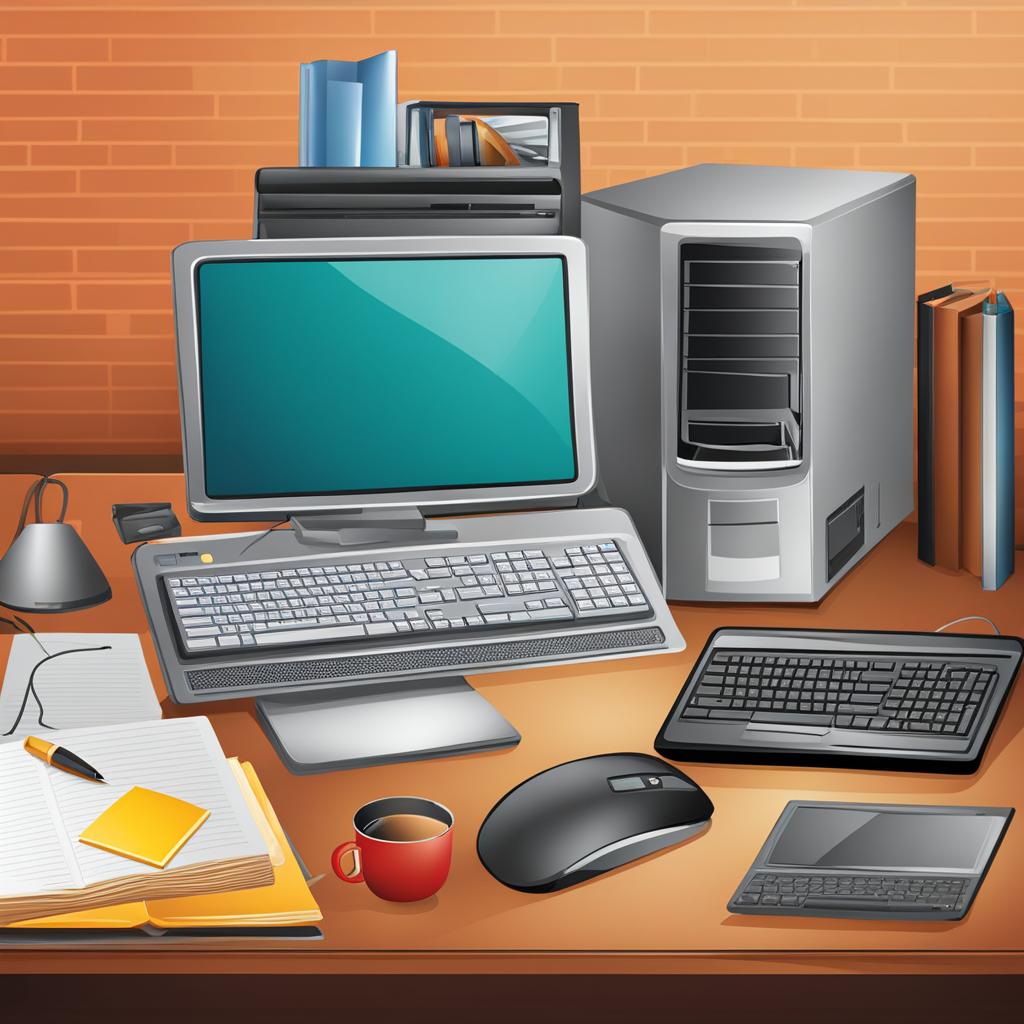 computer clipart - equipped with the latest technology. 