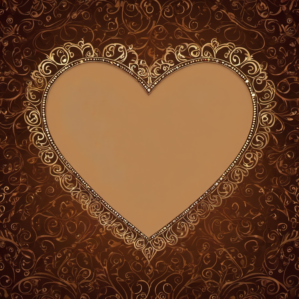 Heart Background Wallpaper - brown heart background  