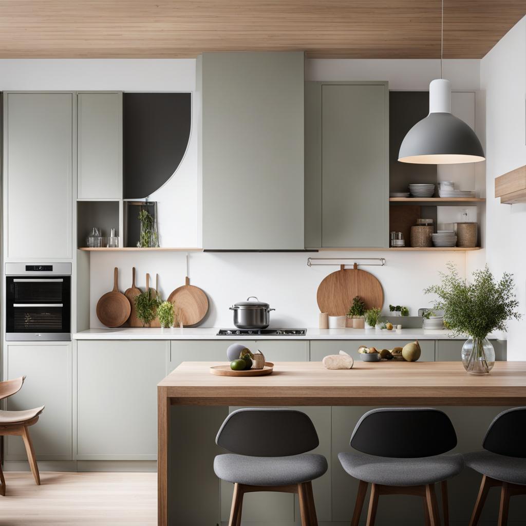 scandinavian-style kitchen with clean lines and a nordic-inspired design. 