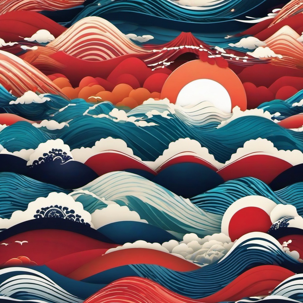 Wave Background Wallpaper - japanese wave wallpaper iphone  