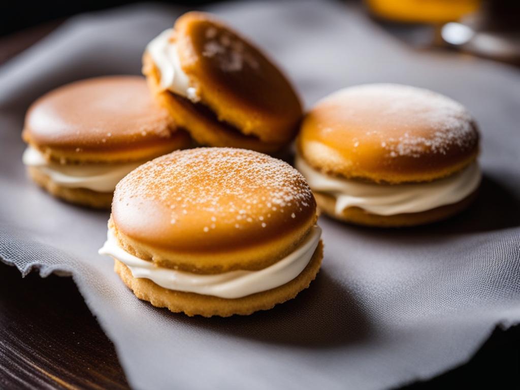 argentinian alfajores, dulce de leche cookies, devoured at a tango dancehall in buenos aires. 