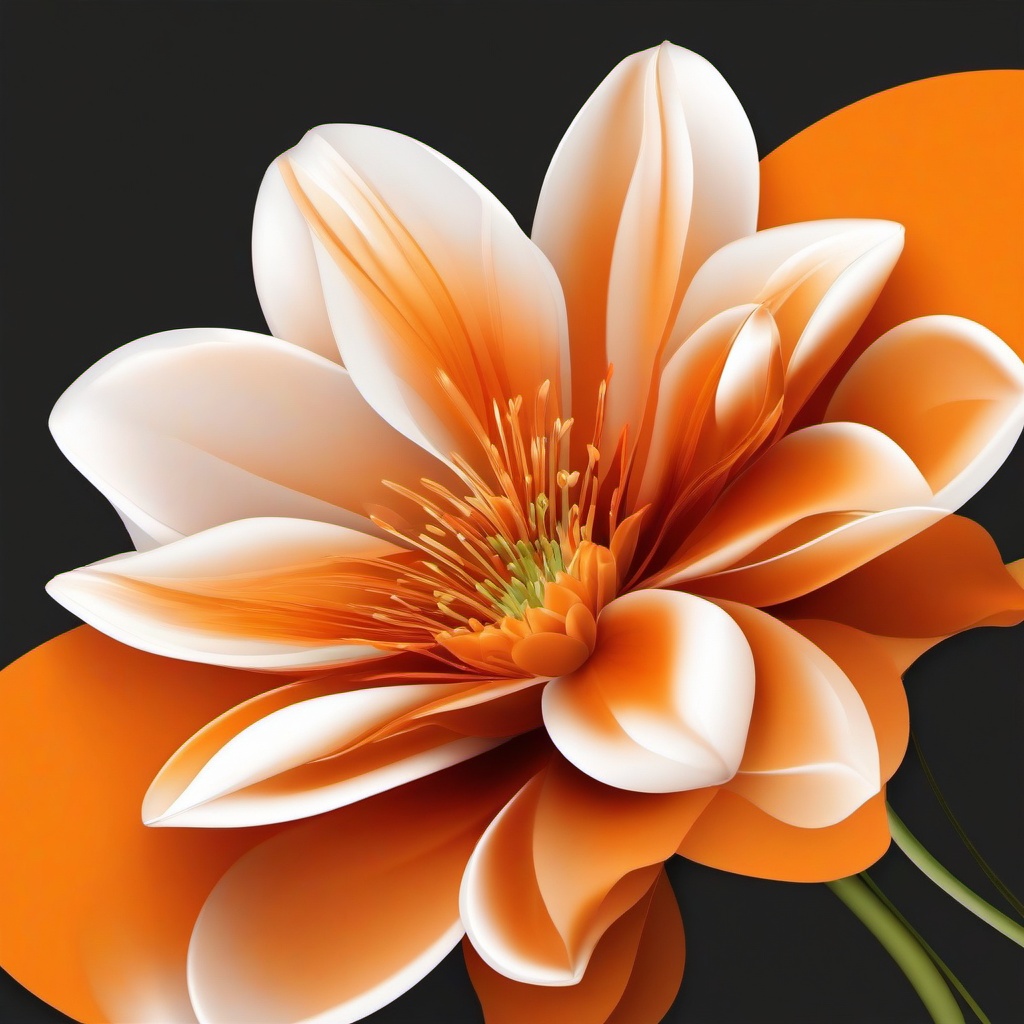 Orange Background Wallpaper - orange flower white background  