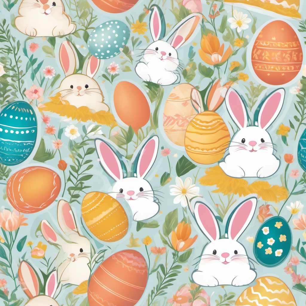 Easter Bunny clipart - Easter Bunny with a joyful expression  