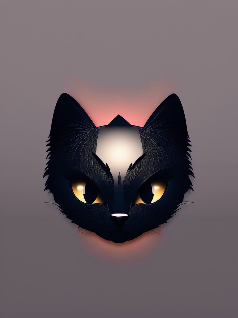 Wallpaper Dark Cat  ,mobile iphone background wallpaper