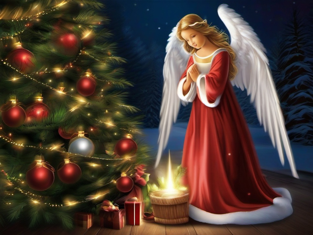 Christmas Angel Wallpaper  