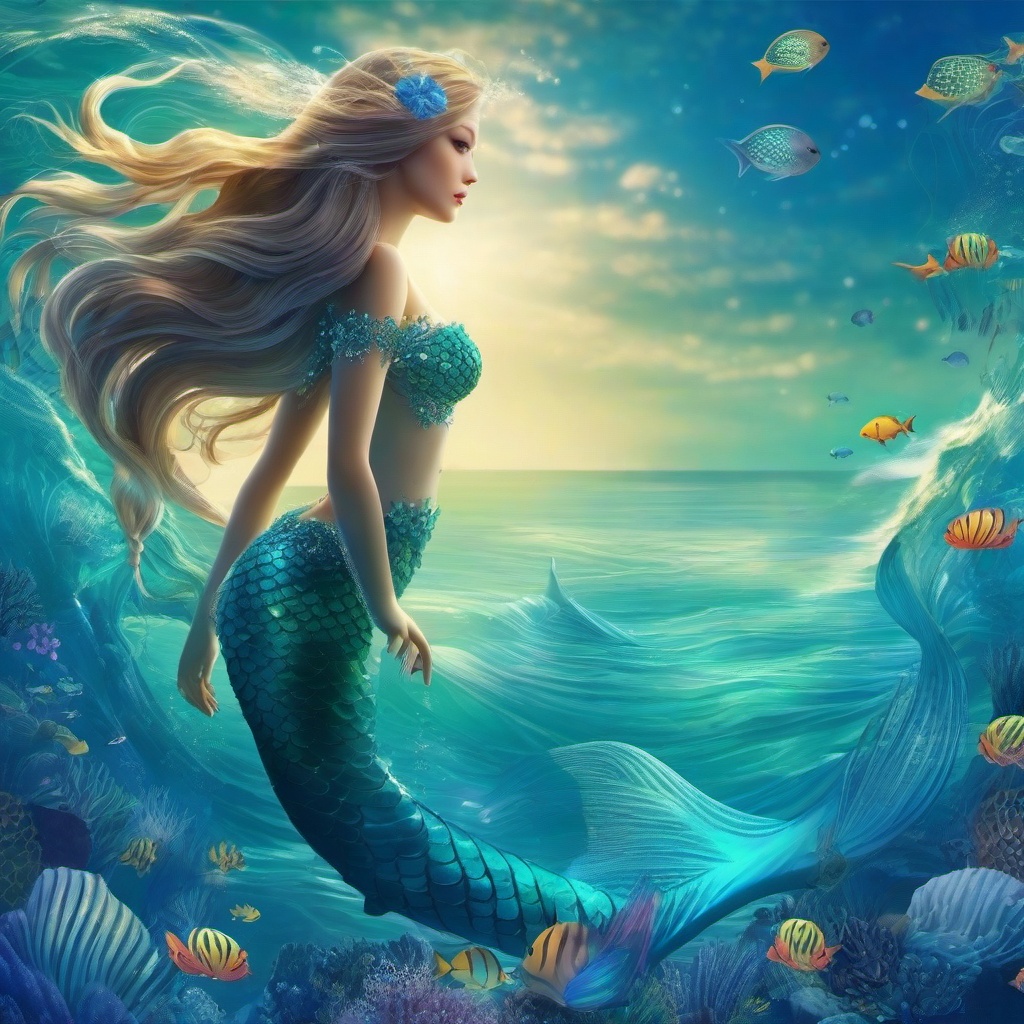 Ocean Background Wallpaper - ocean mermaid background  