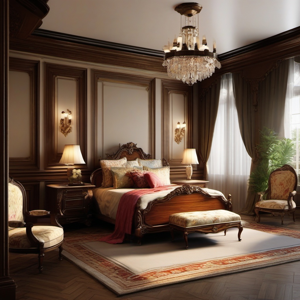 Old World European Elegance - Add the charm and grandeur of old-world European aesthetics. , bedroom interior decor design ideas, multicoloured, photo realistic, hyper detail, high resolution,