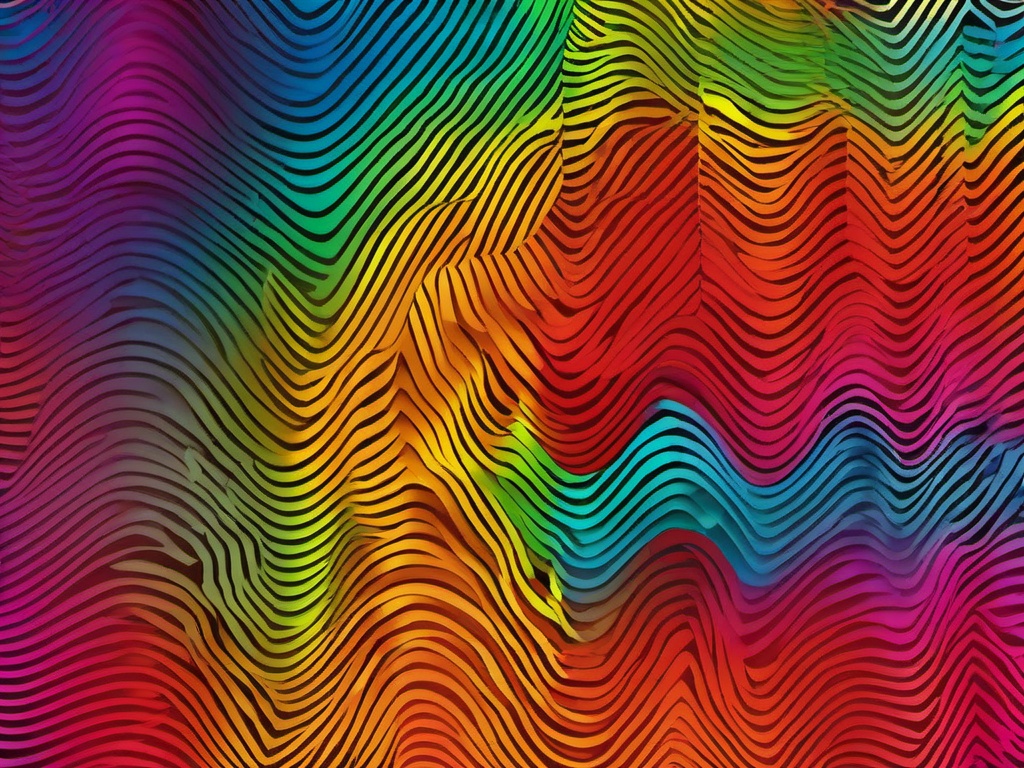 Rainbow Pattern Background  