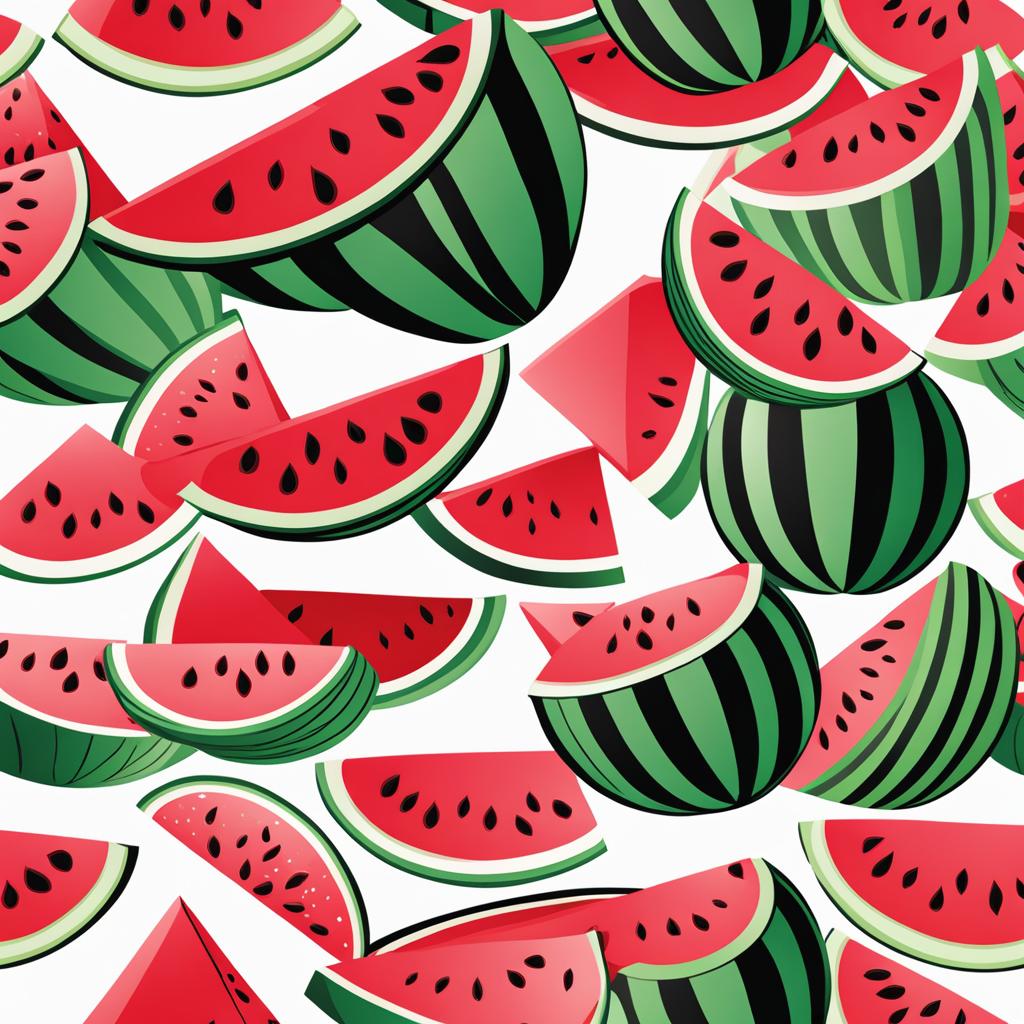 watermelon clipart black and white 