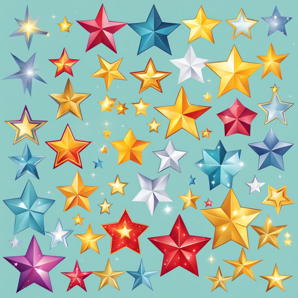 star clipart - shining star, perfect for celestial-themed projects. 