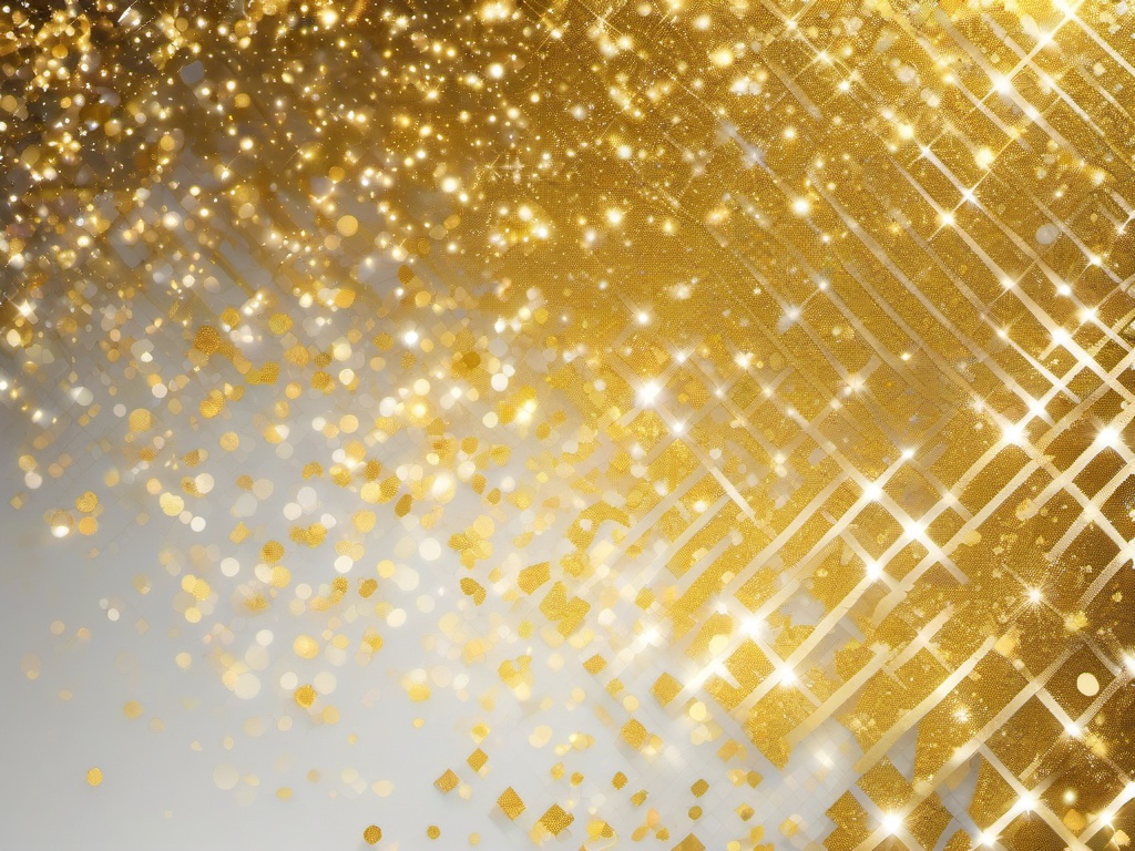 Gold And White Sparkle Background  