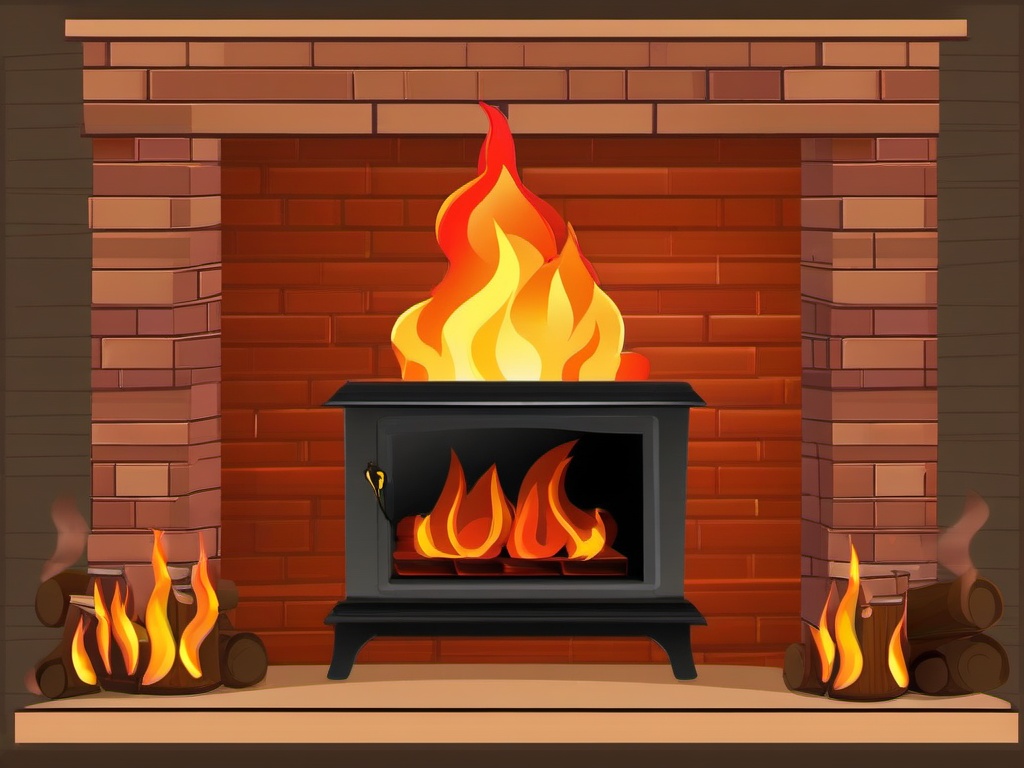 Fire Clipart, Roaring fires in a cozy fireplace. 