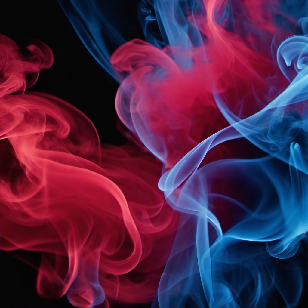 Smoke Background - blue red smoke background  