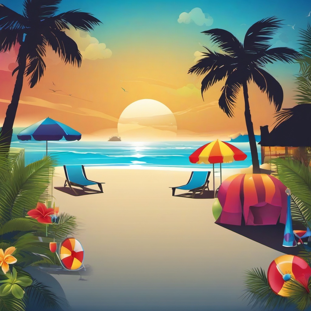 Beach background - background beach party  