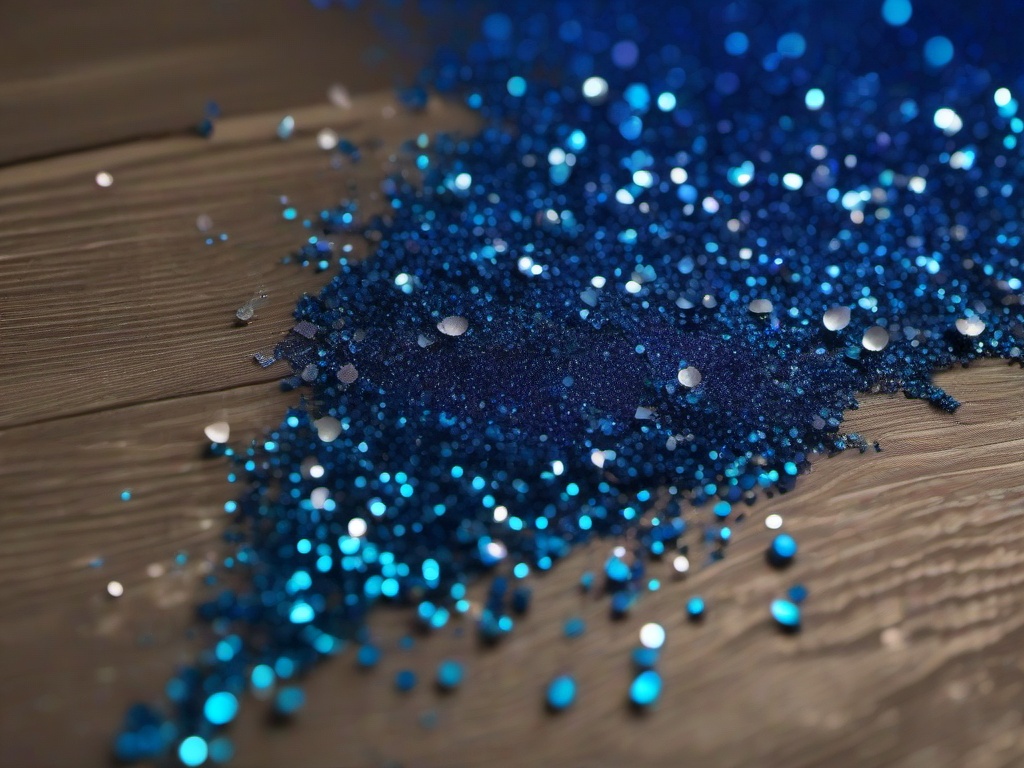 Blue Glitter Background  