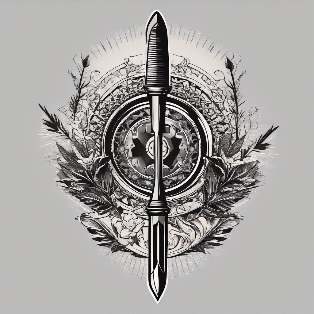 arrow quiver tattoo  vector tattoo design