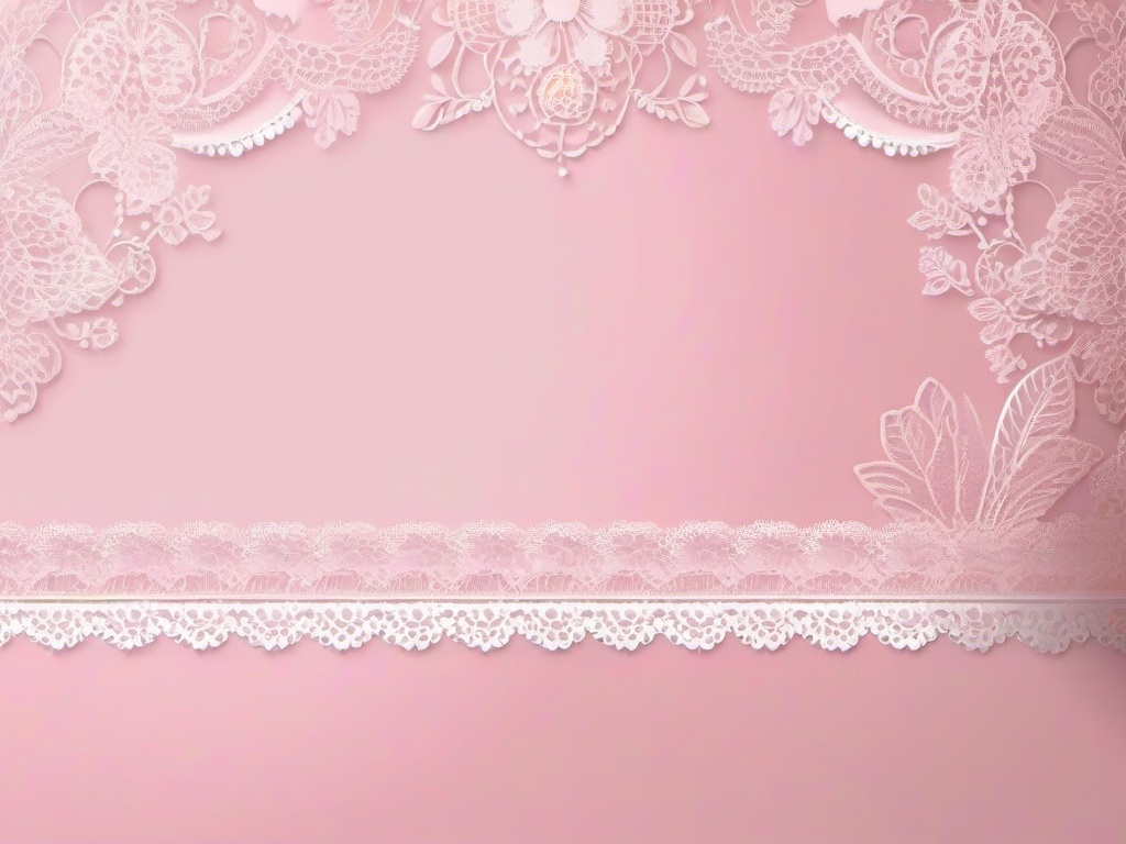 Pretty Background Pink-Soft pink with floral lace edges for an elegant, pretty look  background wallpaper