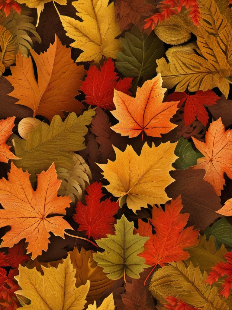 Autumn Forest Fall Background intricate details, patterns, wallpaper photo