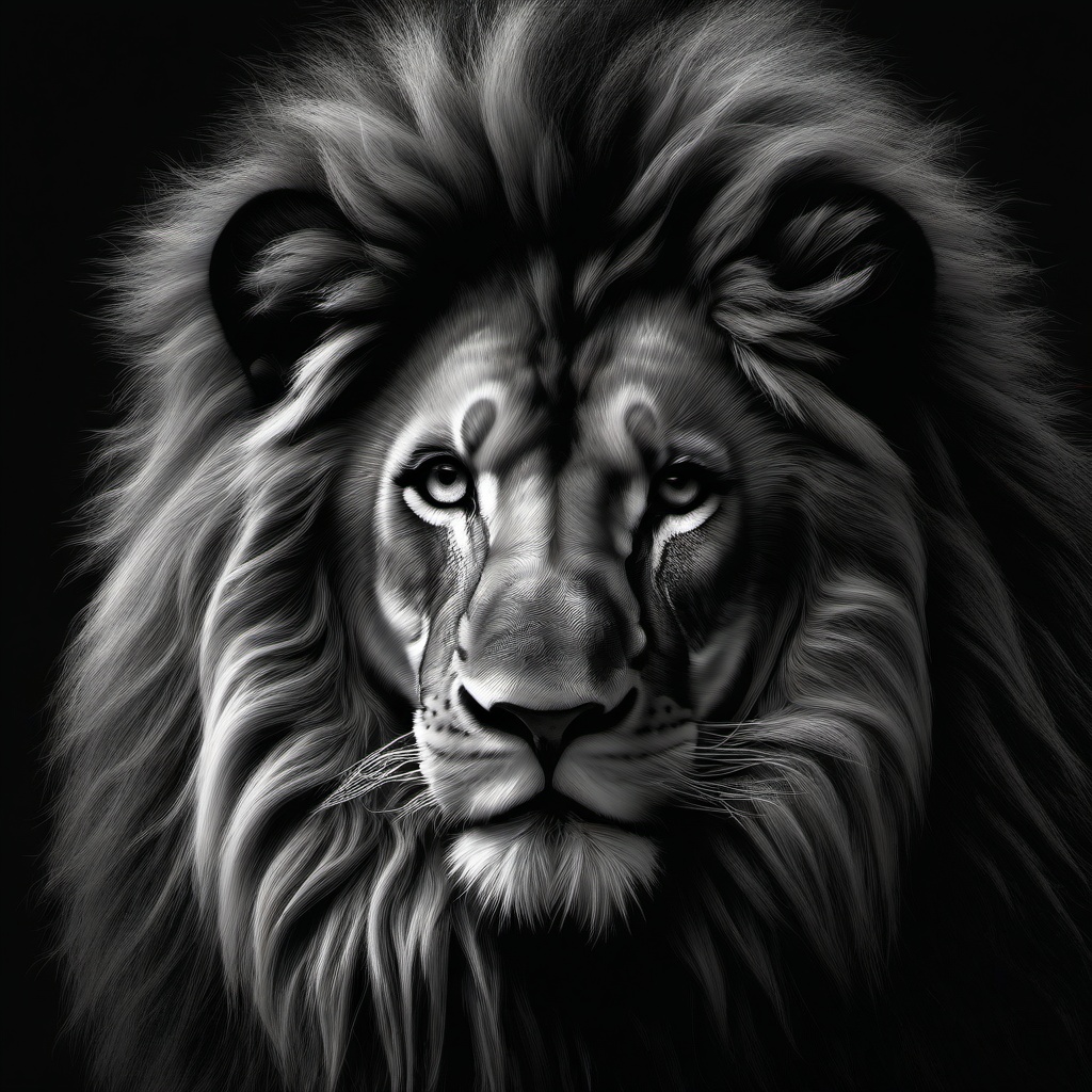 Lion Background Wallpaper - lion black and white background  