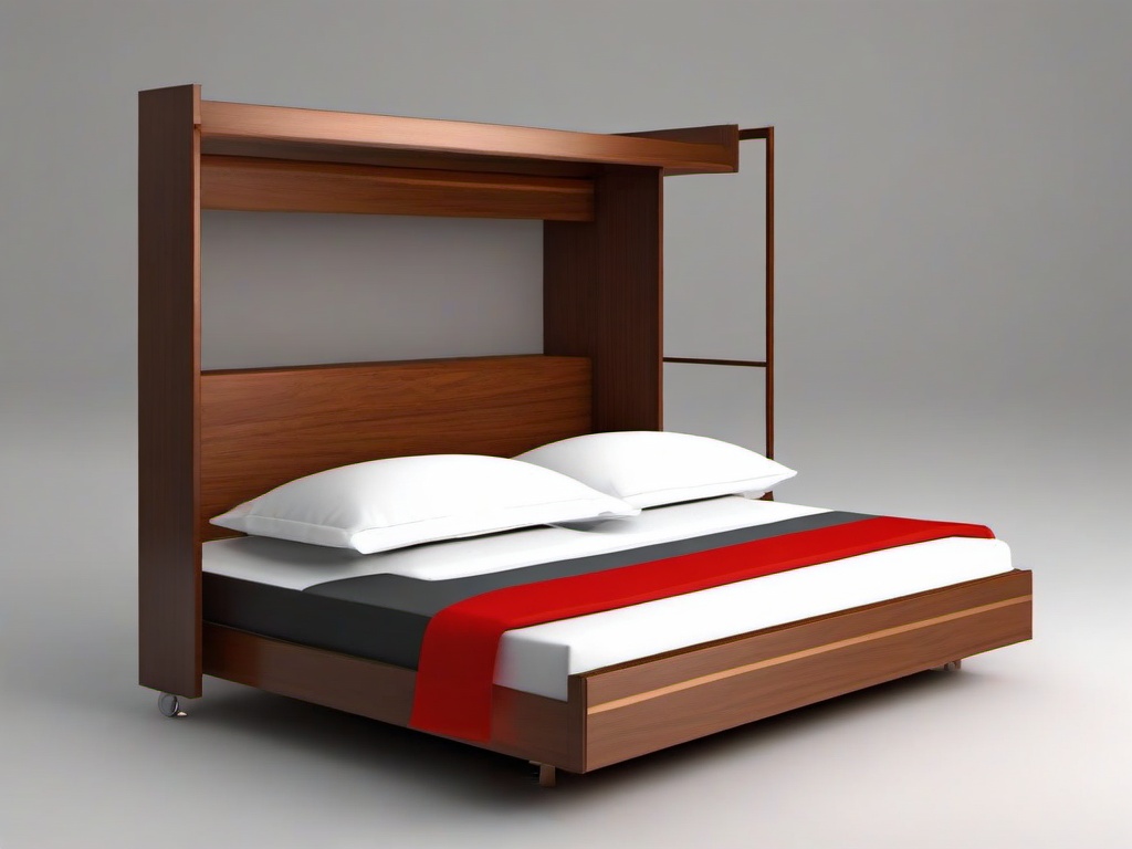 Bed clipart - foldable bed for small spaces  