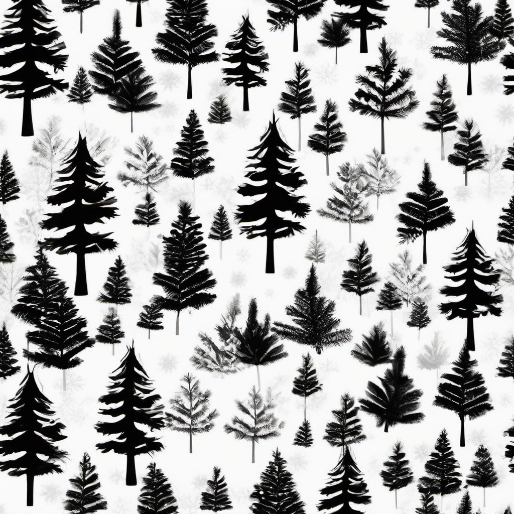 Christmas Background Wallpaper - black tree with white background  