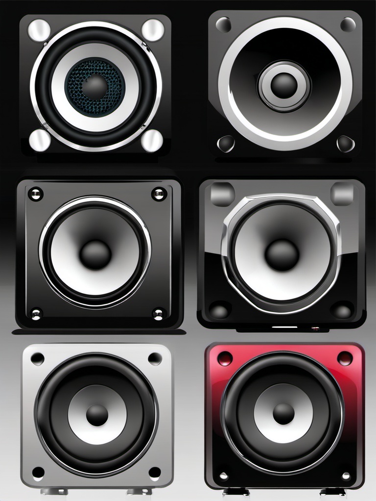 Speaker volume clipart - Speaker volume for audio control,  color clipart, vector art