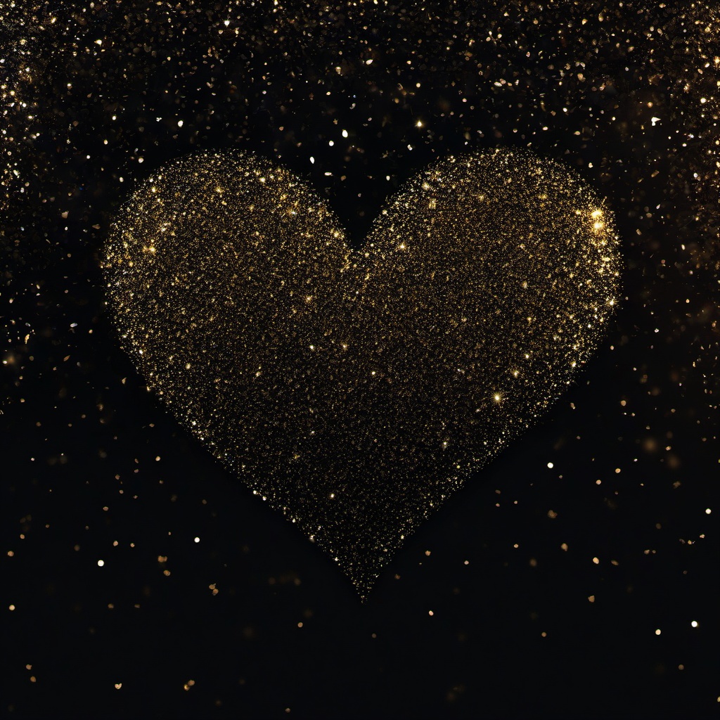 Glitter background - black glitter heart wallpaper  