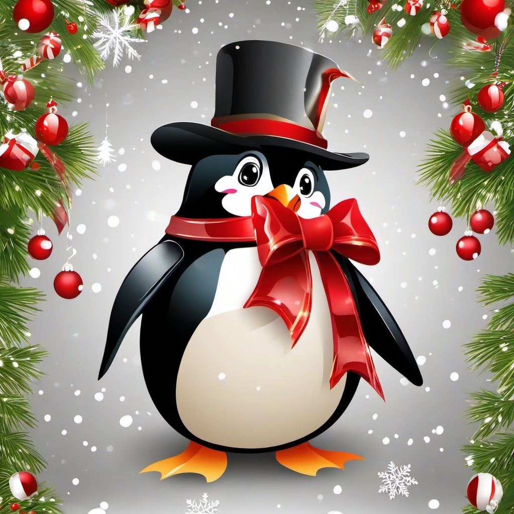 Christmas Background Wallpaper - christmas penguin wallpaper  