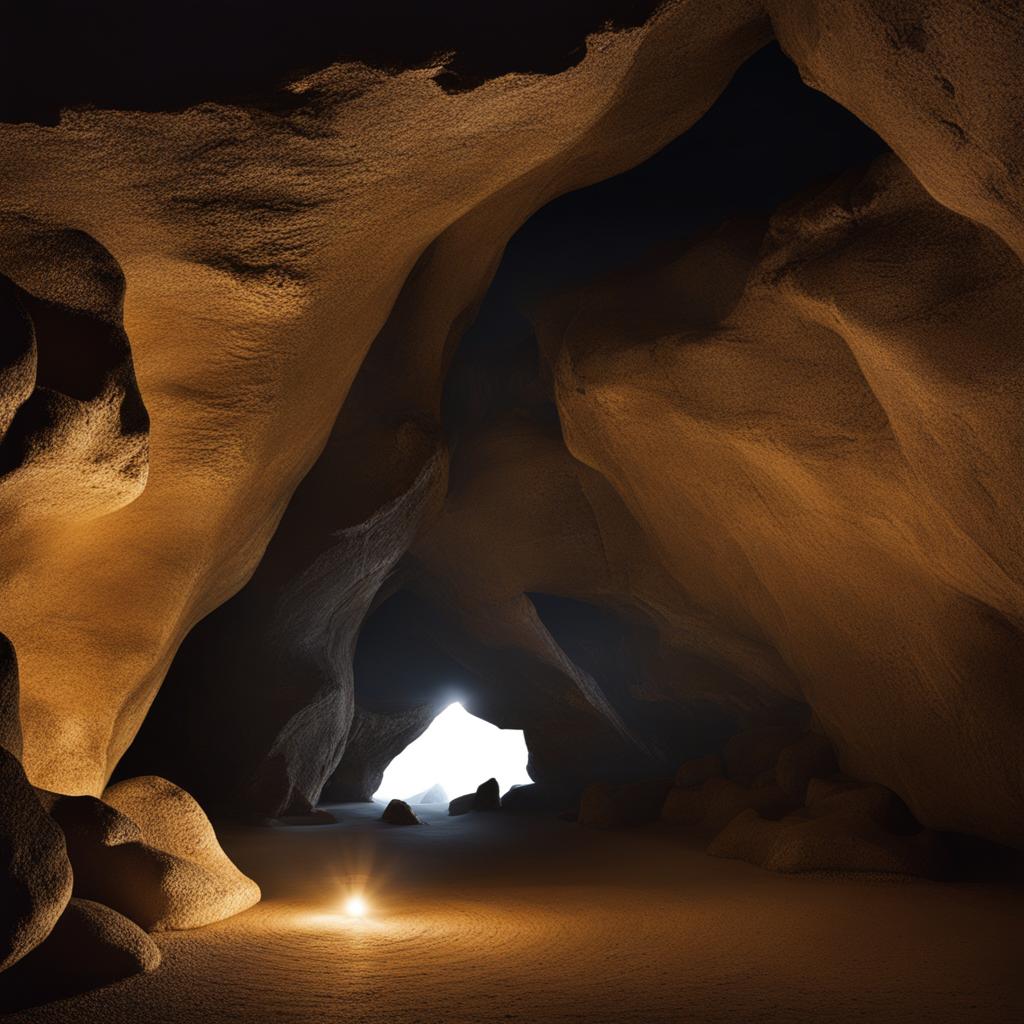 lesser-known basilicata caves - illustrate the beauty of lesser-known caves in basilicata, with stunning rock formations and hidden chambers. 