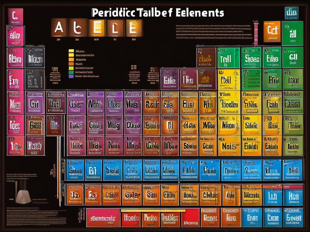 Science clipart - periodic table of elements  