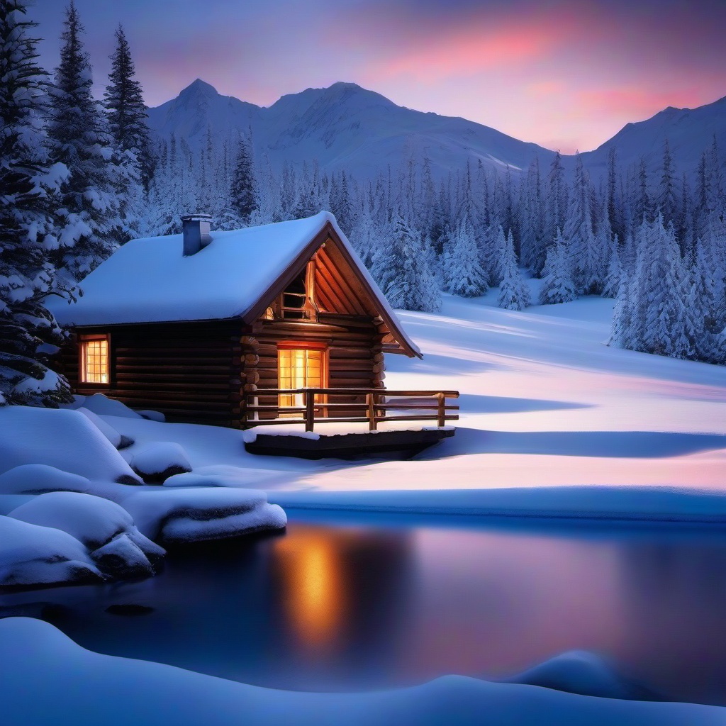 Snow Background Wallpaper - snow cabin background  