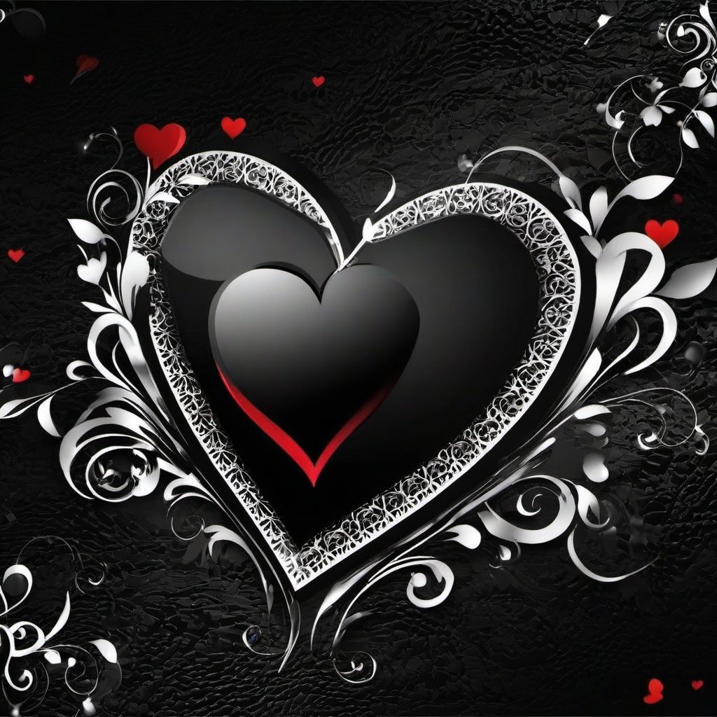 Heart Background Wallpaper - background black with heart  