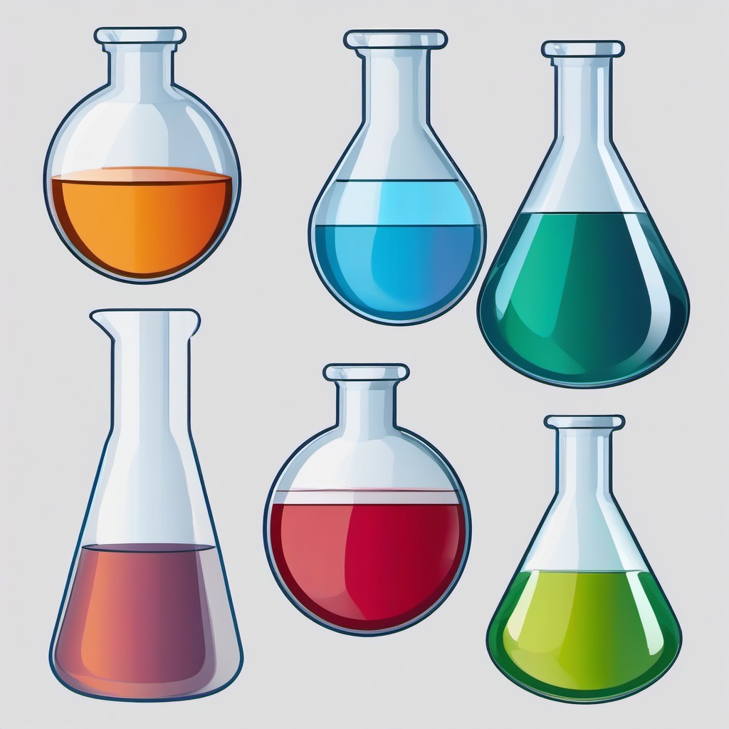 Chemistry Beaker clipart - Cylindrical vessel for measuring and mixing chemicals, ,color clipart vector style